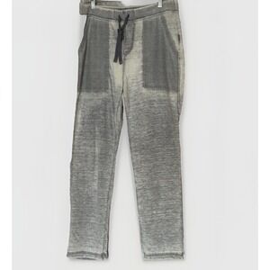 XCVI Wearables‎ Cropped Cotton Pants Womens M Gray Stretch Waist Very Thin